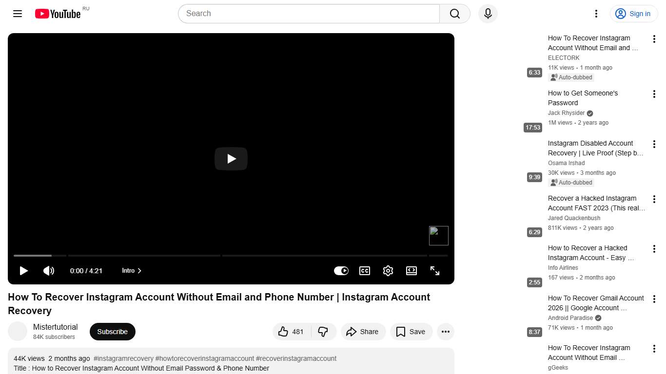How To Recover Instagram Account Without Email and Phone Number Instagram Account Recovery - YouTube